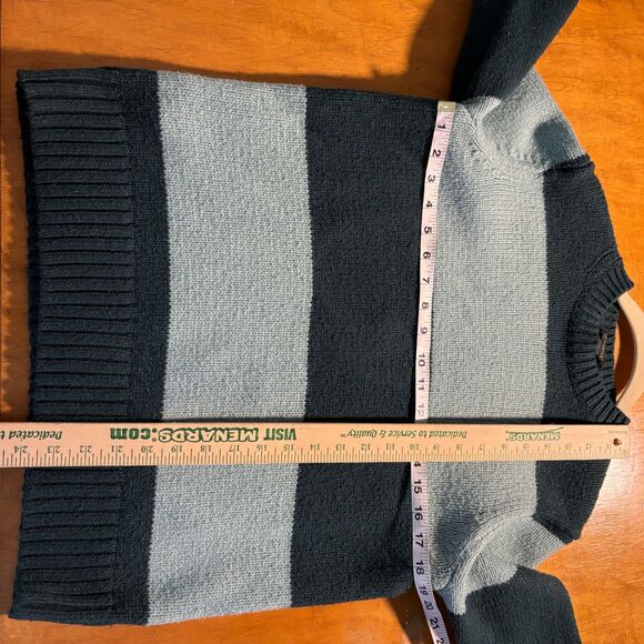 Ann Taylor Womens Color Blocking Sweater green and teal size small - Picture 6 of 7